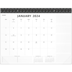 2024 AT-A-GLANCE® Elevation Monthly Desk Pad Calendar, 21-3/4" x 17", January to December 2024, SK752400