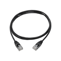 Tripp Lite Cat6a 10G Snagless Molded Slim UTP Ethernet Cable (RJ45 M/M) Black 4 ft. (1.22 m)