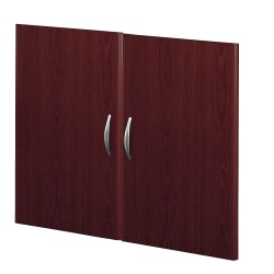 Bush Business Furniture Components Half-Height 2 Door Kit, Mahogany, Standard Delivery
