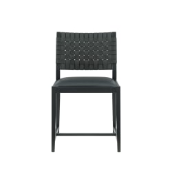 Linon Bertram Armless Chair, Black