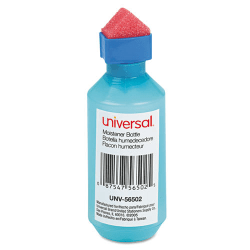 Universal Envelope Moistener - 2 oz - Blue - Adhesive - Plastic, Foam