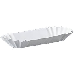 Brown Paper Goods Hot Dog Tray, 8"x 4", White, Case Of 3,000