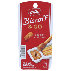 Biscoff Cookie Butter And Breadsticks, 1.6 Oz, Total Qty 8