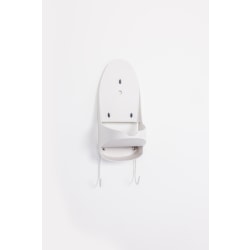 Hospitality 1 Source Plastic Iron Organizers, 17-1/2"L x 6"W x 7-1/2"D, White, Pack Of 6 Organizers