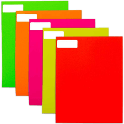 JAM Paper® Mailing Address Labels, Rectangle, 1" x 2-5/8", Assorted Neon Colors, 120 Labels Per Pack, Case Of 5 Packs
