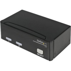 StarTech.com 2 Port Professional PS/2 KVM switch - PS/2 - 2 ports - 1 local user - 1U - Control up to two VGA and PS/2-connected computers from a single keyboard, mouse and monitor - usb kvm switch - 2 port kvm switch - vga kvm switch