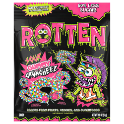 Rotten Gummy Cruncheez, Sour, 1.8 Oz, Total Qty 8