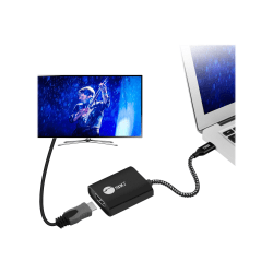 SIIG USB Type-C to HDMI Video Cable Adapter with PD Charging - Docking station - USB-C / Thunderbolt 3 - HDMI