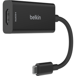 Belkin USB-C to HDMI 2.1 Adapter (8K, 4K, HDR Compatible) - 1 x USB Type C - Male - 1 x HDMI 2.1 Digital Audio/Video - Female - 7680 x 4320 Supported - Black