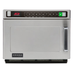Amana HDC Series Commercial Countertop Microwave, 0.6 Cu. Ft., Silver