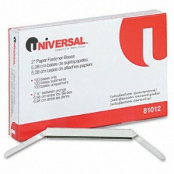 Universal Prong Bases For Paper Fastener - 2" Size Capacity - 100 / Box