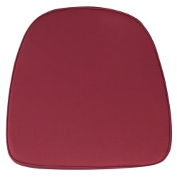 Flash Furniture Chiavari Cushion, Soft Fabric, 1-3/4"H x 16"W x 15-1/2"D, Burgundy