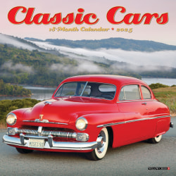 2025 Willow Creek Press Mini Wall Calendar, 7" x 7", Classic Cars, January 2025 To December 2025, 45701