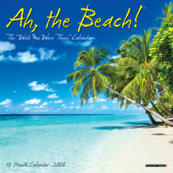 2025 Willow Creek Press Mini Wall Calendar, 7" x 7", Ah The Beach!, January 2025 To December 2025, 45626