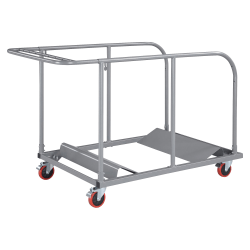 Lorell® Table Cart, For Plastic Round Folding Tables, Charcoal