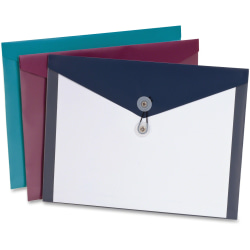 Pendaflex® ViewFront Poly Envelopes, A4 Size, Assorted Colors, Pack Of 4 Envelopes