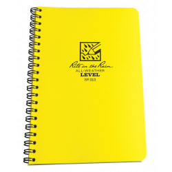 Rite in the Rain All-Weather Spiral Notebooks, 4-5/8" x 7", Yellow, Pack Of 12 Notebooks