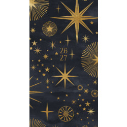 2026-2027 Willow Creek Press 2-Year Monthly Checkbook/Calendar, 3-1/2" x 6-1/2", Celestial, January 2026 To December 2027, 56516