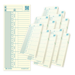 Acroprint FTC1550 Time Cards, Set Of 550 Cards