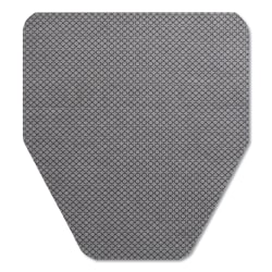 TOLCO® Komodo Urinal Mat, 18 x 20, Gray, 6/Carton