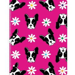 Eccolo Lena + Liam BTS Notebook, 8-1/2" x 11", 1 Subject, College Rule, 80 Sheets, Pug
