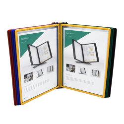 Tarifold EZW791 10-Pocket Easy-Load Wall Display Unit, 16"H x 14"W x 15"D, Multicolor