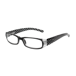 ICU Eyewear Wink Salinas Women's Reading Glasses, Black/Red/Polka Dot, +1.75