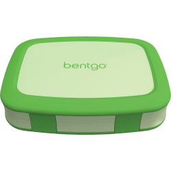 Bentgo Kids Lunch Box, 2"H x 6-1/2"W x 8-1/2"D, Green