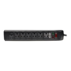 Tripp Lite Surge Protector Power Strip 120V 7 Outlet RJ11 6' Cord 1440 Joule - Surge protector - 15 A - AC 120 V - 1.8 kW - output connectors: 7 - black - for P/N: CLAMPUSBLK, CLAMPUSW