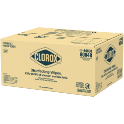 Clorox Disinfecting Wipes, 7" x 7-1/4", Fresh Scent, Pack Of 900 Wipes