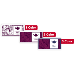 1, 2 Or 3 Color Custom Printed Labels And Stickers, Rectangle, 1-1/2" x 3", Box Of 250