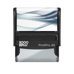Custom 2000Plus PrintPro 40PN Self-Inking Stamp, 13/16" X 2-3/16", Rectangle Notary/Professional