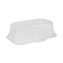 Pactiv Evergreen Dome-Style Lids, Deep, 2-1/8"H x 8-5/16"W x 4-13/16"D, Clear, Plastic, Carton Of 250 Lids