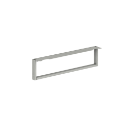 HON® Voi O-Leg Support For Low Credenza And Rectangular Worksurface, Platinum Metallic