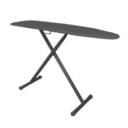 Hospitality 1 Source Ironing Boards, Premier, 36"H x 14"W x 53"D, Charcoal Cover/Black Frame, Pack Of 4 Boards