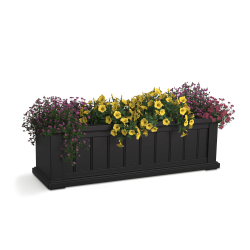 Mayne Cape Cod Window Box Planter, 3', Black