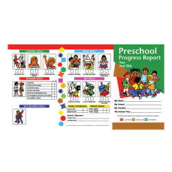 Hayes Preschool Progress Report Cards, Age 2, 10 Report Cards Per Pack, Set Of 6 Packs