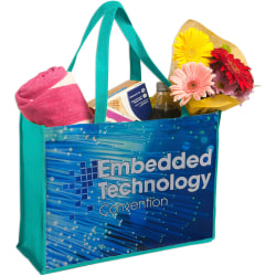 Custom Sublimated Non-Woven Shopping Tote, 12" x 16"