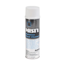 Misty® Stainless Steel Cleaner And Polish, Lemon Scent, 15 Oz Can, Case Of 12