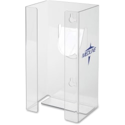 Medline Plastic Single Glove Box Holder - Horizontal, Vertical - Plexiglass - 1 Each - Clear