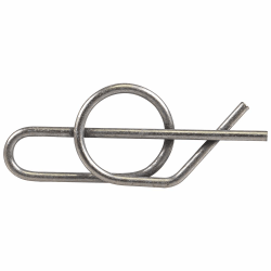 Kimball West Rue Ring Cotter Pins, 1/4", Silver, Pack Of 100 Pins