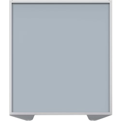 Ghent Floor Partition With Aluminum Frame, 71-7/8"H x 48"W x 2"D, Silver