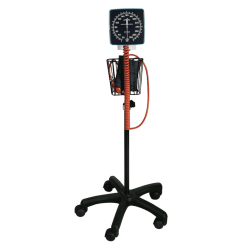 Medline Mobile Aneroid Blood Pressure Monitor, Adult, Black/Orange