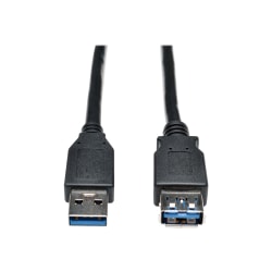 Eaton Tripp Lite Series USB 3.0 SuperSpeed Extension Cable (A M/F), Black, 6 ft. (1.83 m) - USB extension cable - USB Type A (F) to USB Type A (M) - USB 3.0 - 6 ft - black