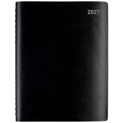 Office Depot Brand Weekly Monthly Planner, 8" x 11", Black, January 2027 to December 2027, OD71190027