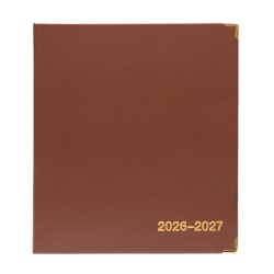 2026-2027 Excello Brands Monthly Academic Year Executive Planner, 7" x 9", Brown, June To July, Total Qty 1