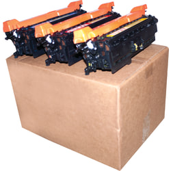 M&A Global Remanufactured Cyan, Magenta, Yellow Toner Cartridge Replacement For HP 504A, CE251A, CE252A, CE253A, Pack Of 3