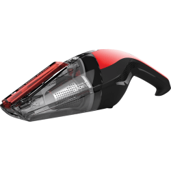 Dirt Devil Quick Flip 8V Cordless Hand Vacuum - 10.14 fl oz - Filter, Crevice Tool - Battery - Battery Rechargeable - 8 V DC - Red