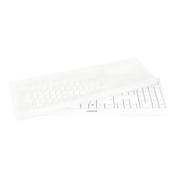 CHERRY WHITE EZClean Keyboard, 104 Keys, Light Gray, KC 1000