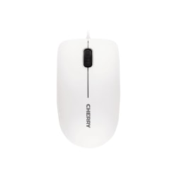 CHERRY MC 1000 - Mouse - right and left-handed - optical - 3 buttons - wired - USB - white (top), black base
